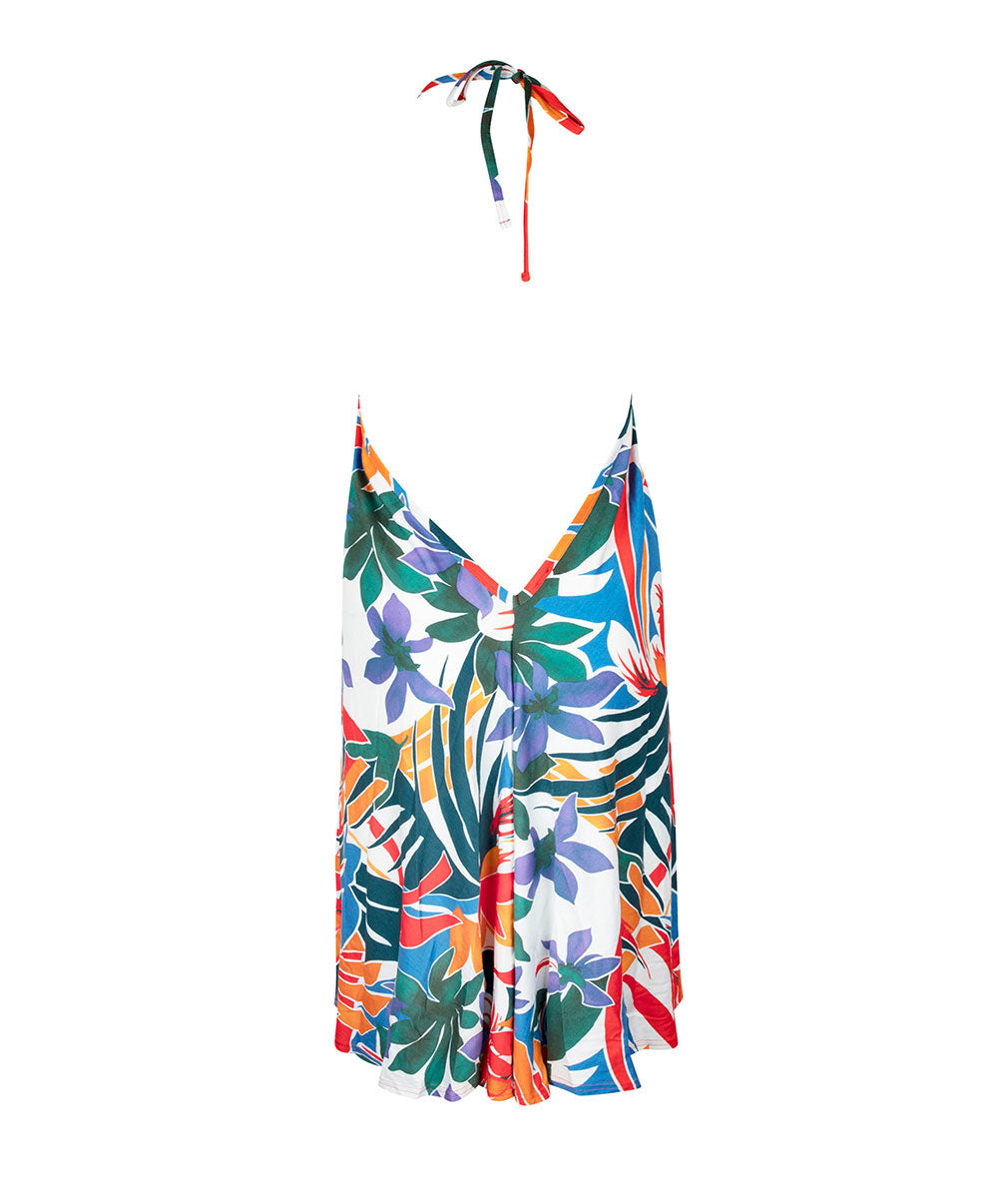 Robe de plage La Flaneuse papiers découpés multicolore Antigel Bain ESB1067-PD