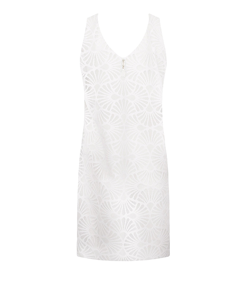 Robe de plage La Muse Dentelle blanc Antigel Bain ESB1006-BL