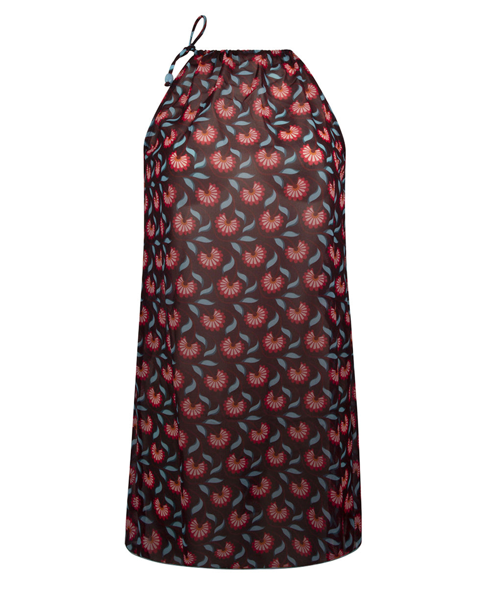 Robe de plage La Muse Bohème prune Antigel Bain ESB1036-PB 10