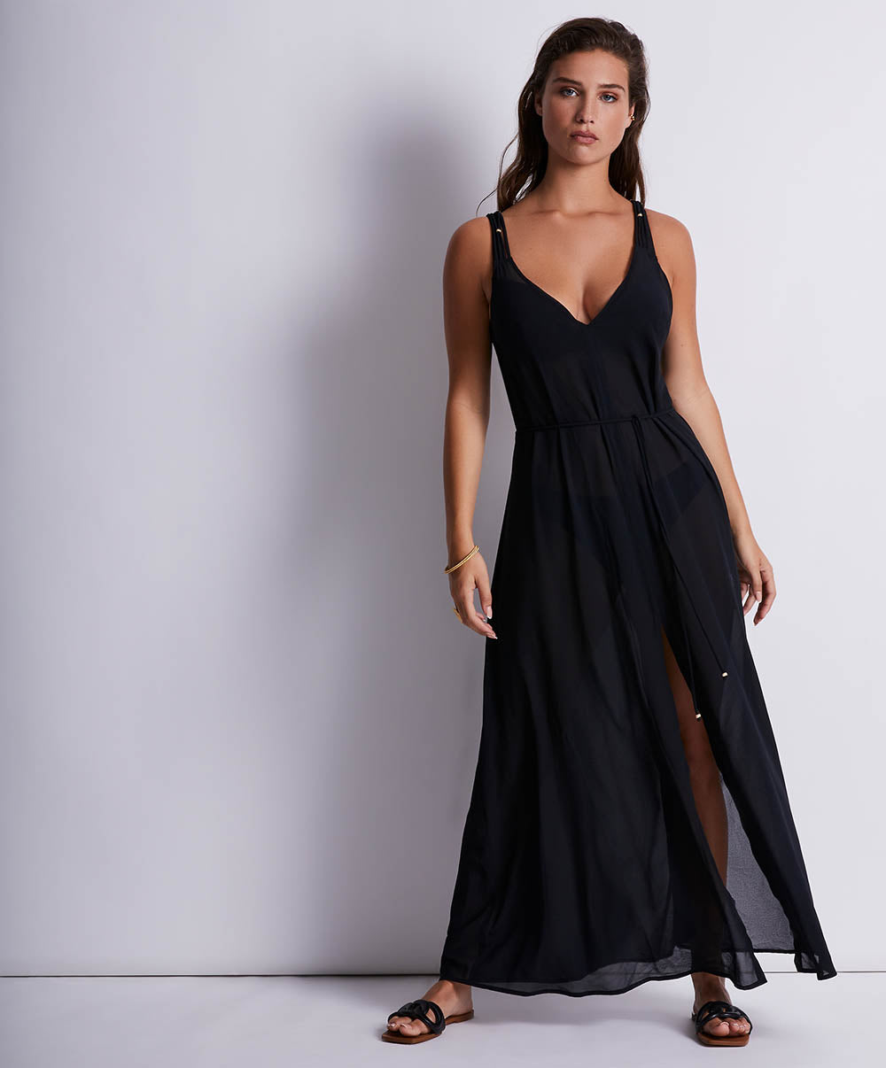 Robe de plage Evening sand Noir Aubade Bain 2Z63-NOIR