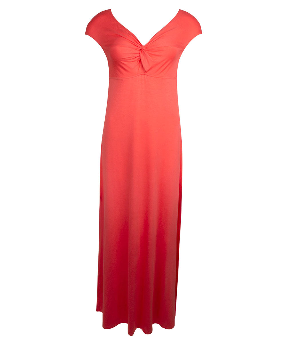 Robe de plage longue La Starlette star corail Antigel Bain ESB1105-SC 10