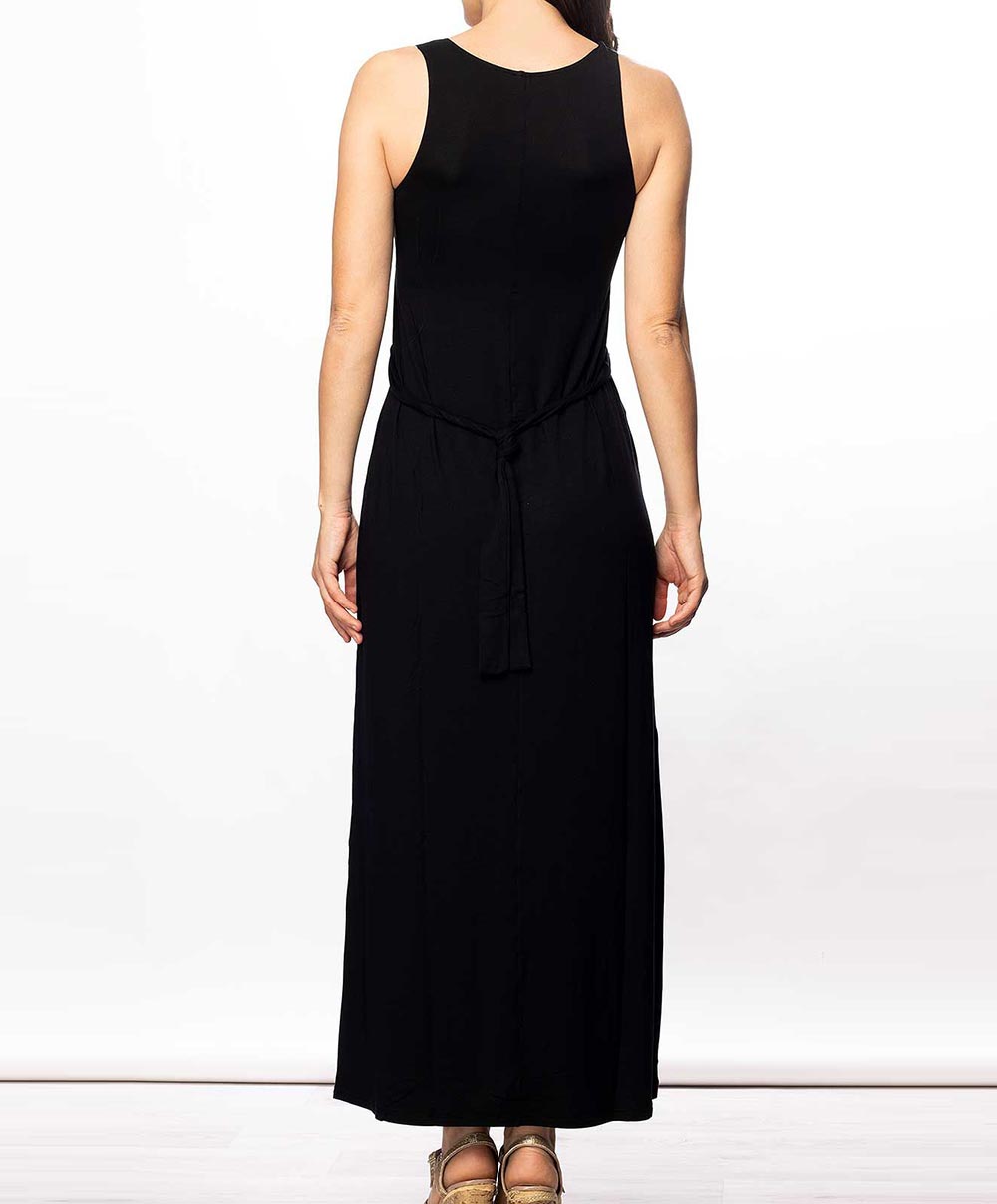 Robe de plage longue La Chiquissima noir Antigel Bain ESB1114-NO 2