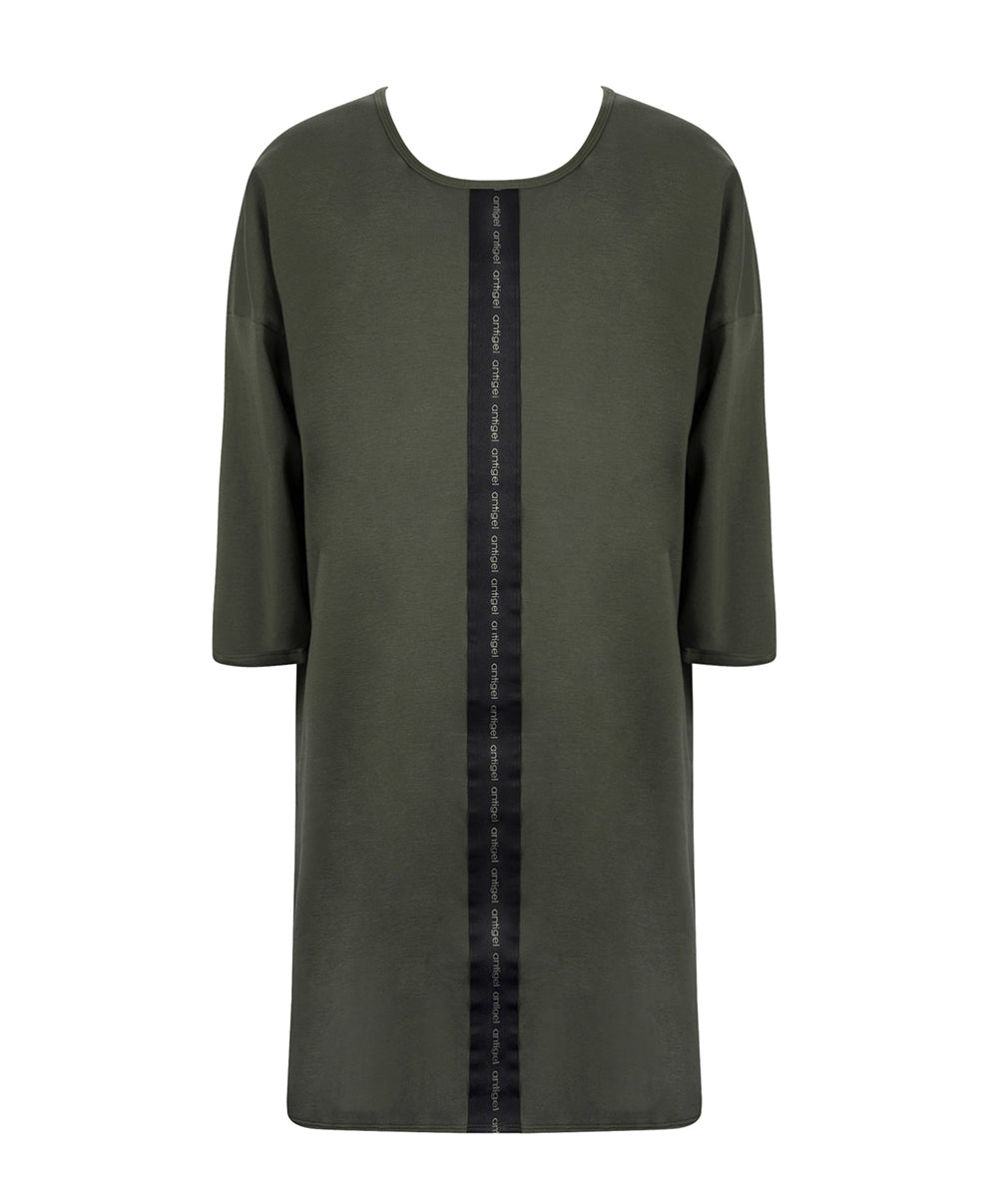 Robe nuisette en modal Antigel de Lise Charmel Tressage Graphic éclat aventure kaki FLC7137-EA