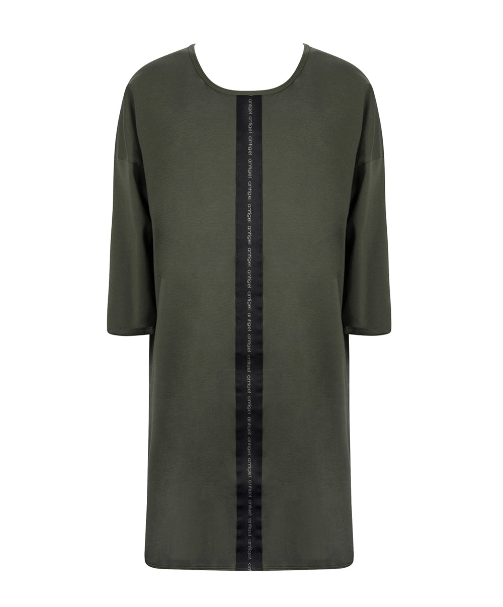 Robe nuisette en modal Antigel de Lise Charmel Tressage Graphic éclat aventure kaki FLC7137-EA