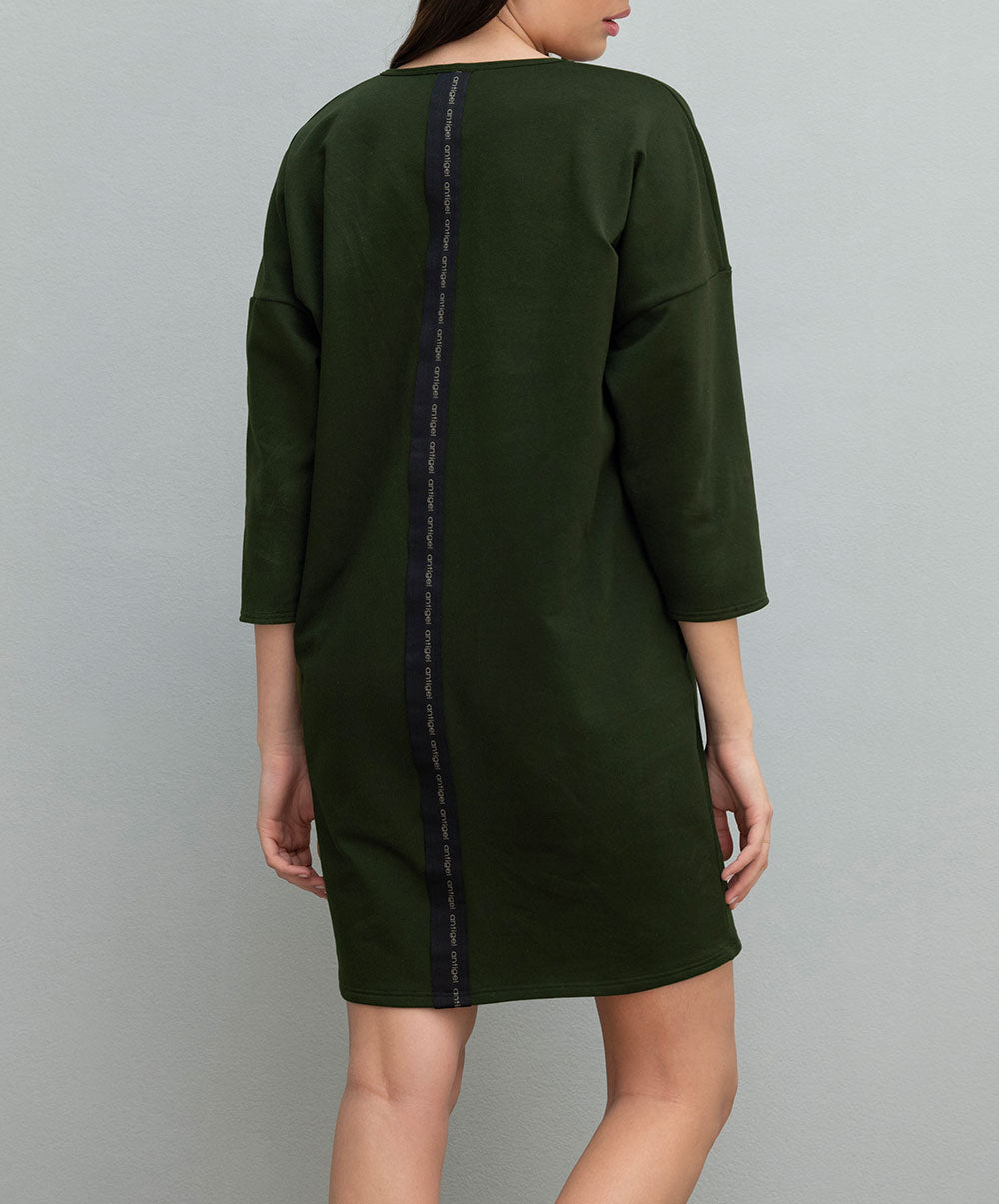 Robe nuisette en modal Antigel de Lise Charmel Tressage Graphic éclat aventure kaki FLC7137-EA