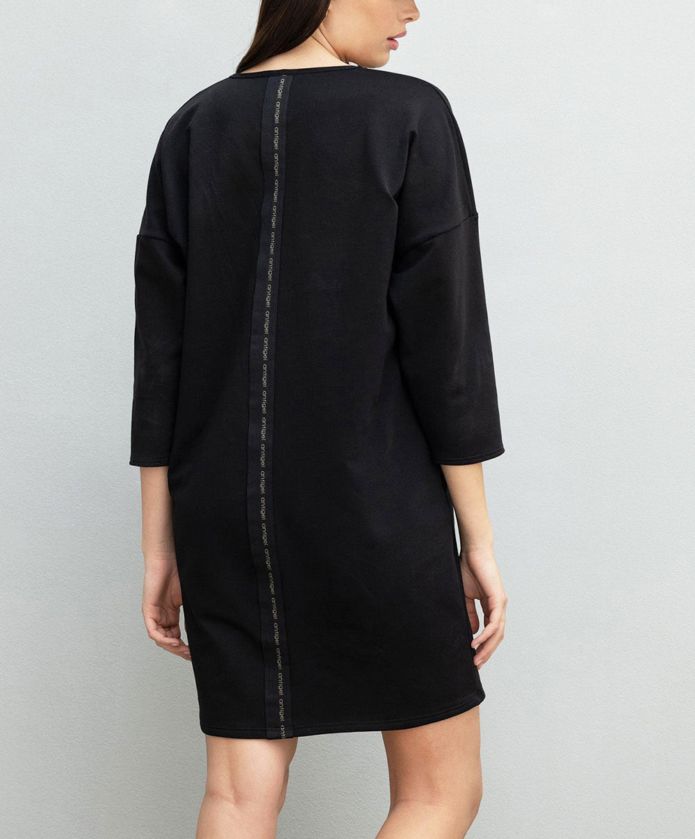 Robe nuisette en modal Antigel de Lise Charmel Tressage Graphic noir FLC7137-TN