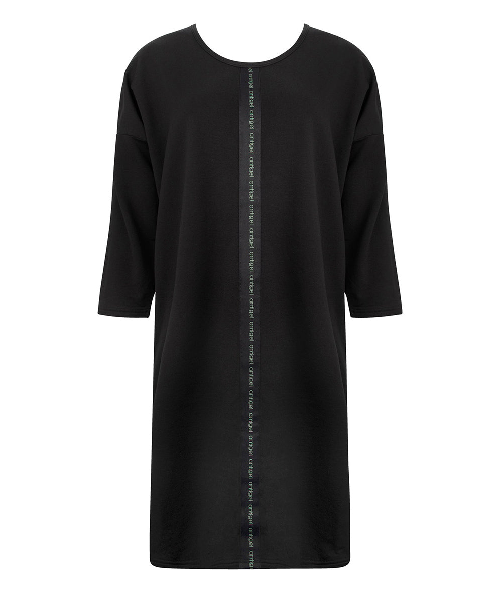 Robe nuisette en modal Antigel de Lise Charmel Tressage Graphic noir FLC7137-TN