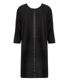 Robe nuisette en modal Antigel de Lise Charmel Tressage Graphic noir FLC7137-TN