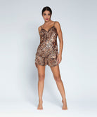 Short en soie Lise Charmel Fauve Amour ambre panthère ALH0179-AP