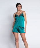Short en soie Lise Charmel Sublime en Dentelle vert princesse ALH0113-VP
