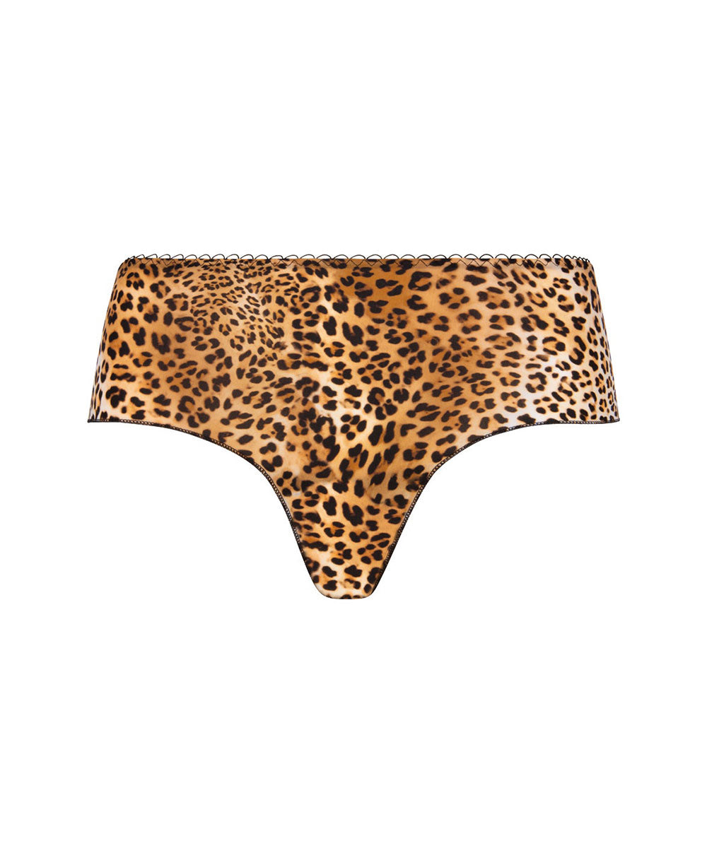 Shorty Antigel de Lise Charmel Libre Panthère fauve et noir ECH0438-FN