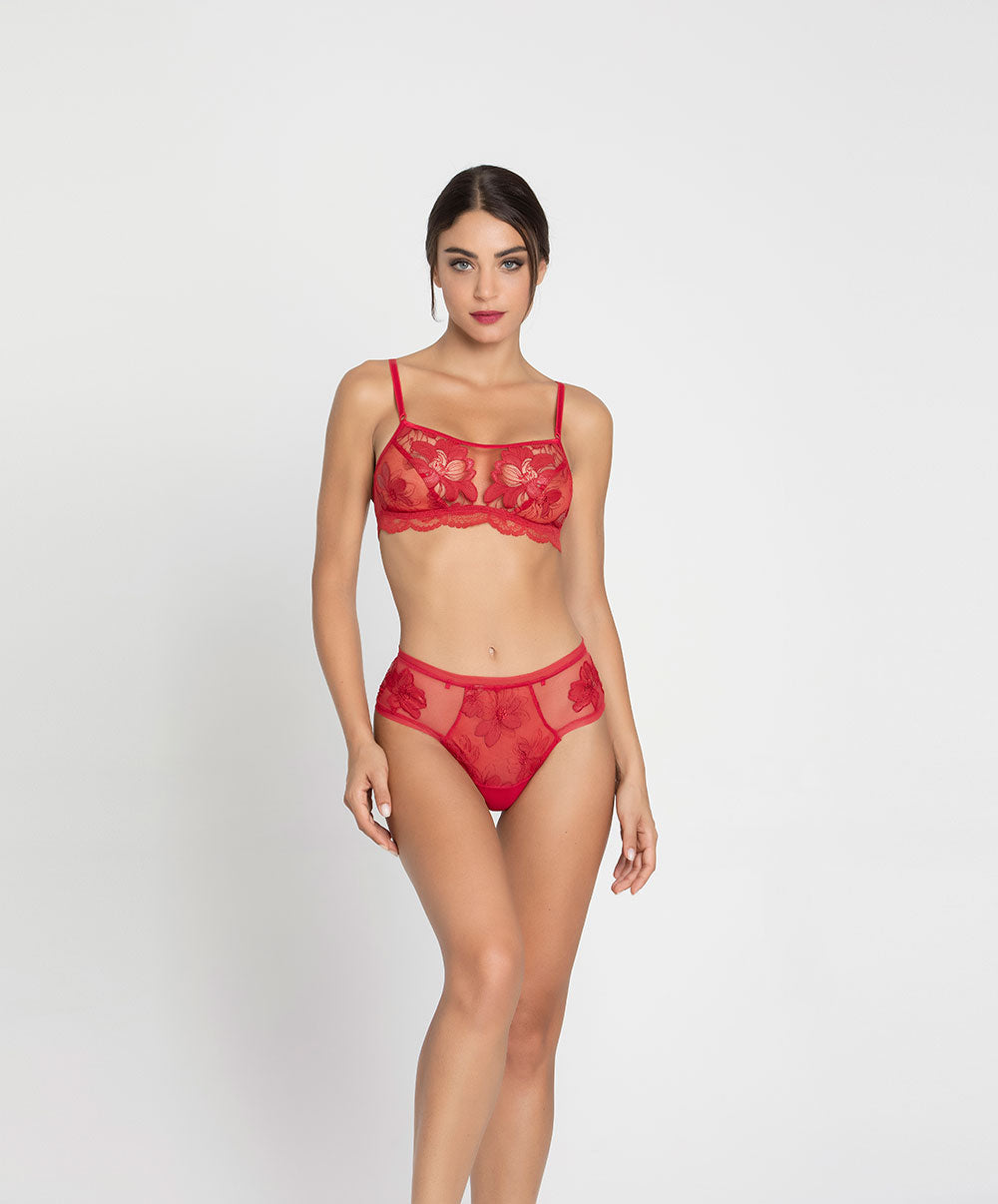 Shorty Lise Charmel Glamour Couture rouge ACH0407-GD