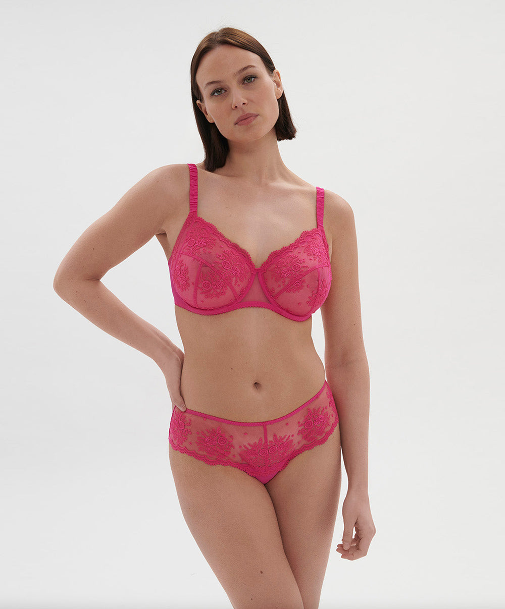 Shorty Simone Pérèle Intrigue rose disco 1E2630-346