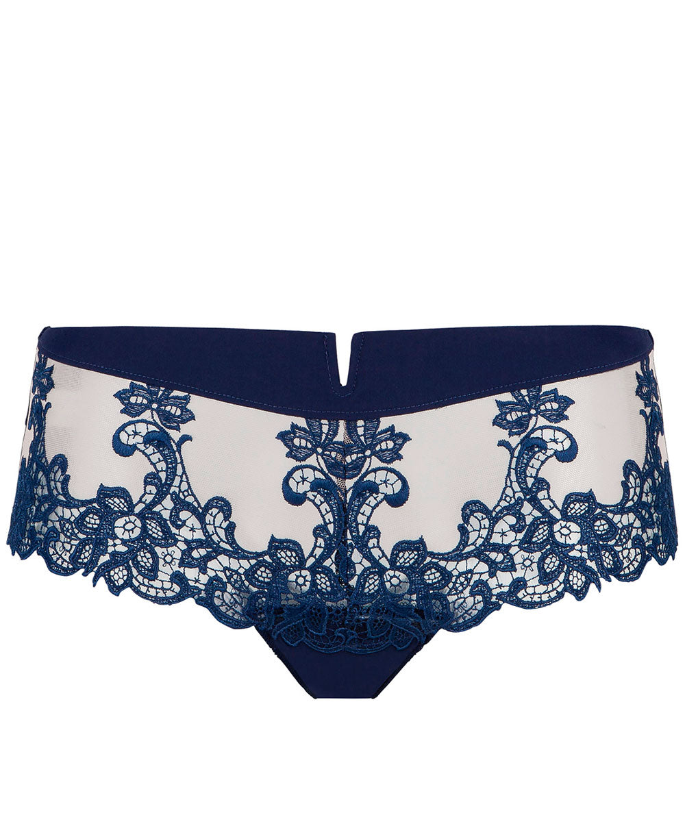 Shorty bleu marine Simone Pérèle Saga marine