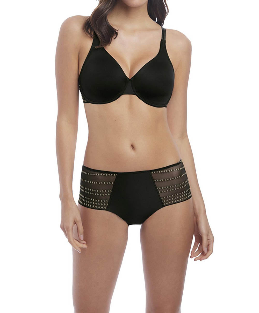 Shorty Wacoal Respect noir et champagne WE143006-BCE