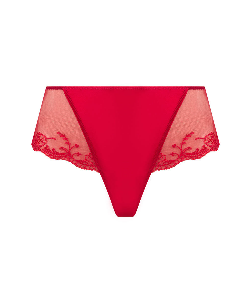 Shorty en soie Lise Charmel Splendeur soie rouge ACC0480-RS