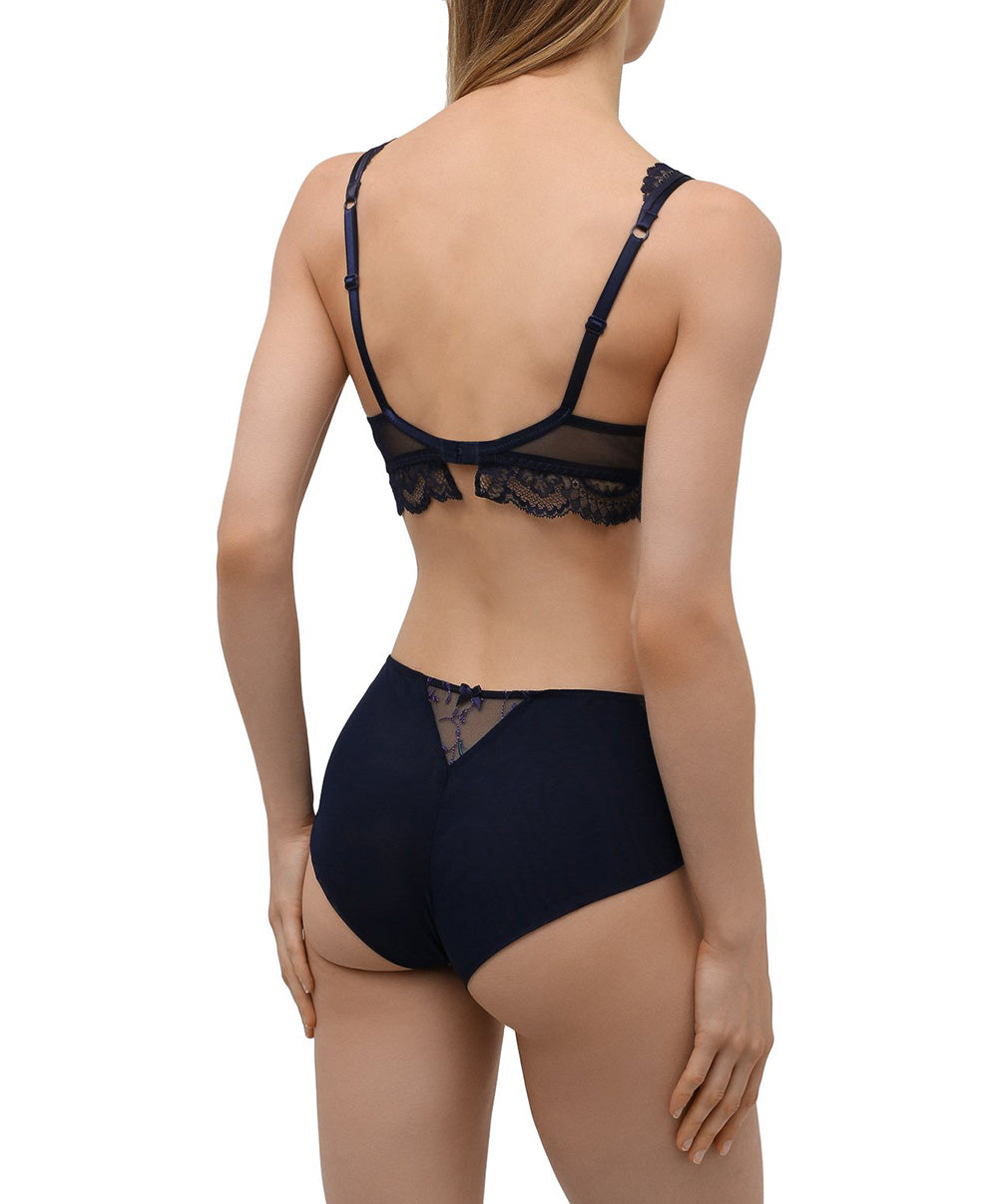 Shorty grande taille Lise Charmel Magie saphir Eclosion bleu BCH0411-ES