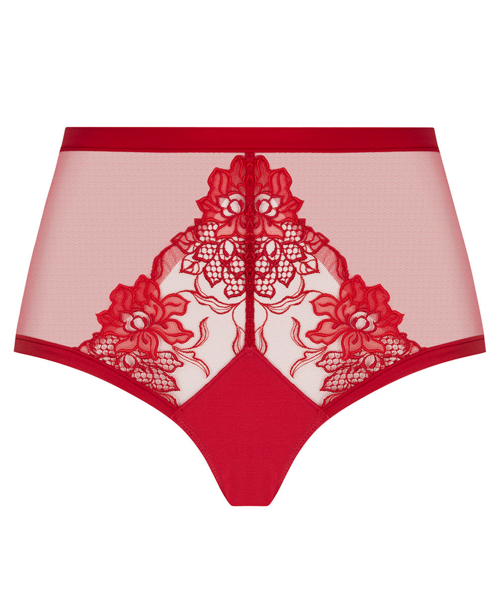 Shorty sexy taille haute Lise Charmel Adorable en Sexy rouge effusion ACH1485-RE