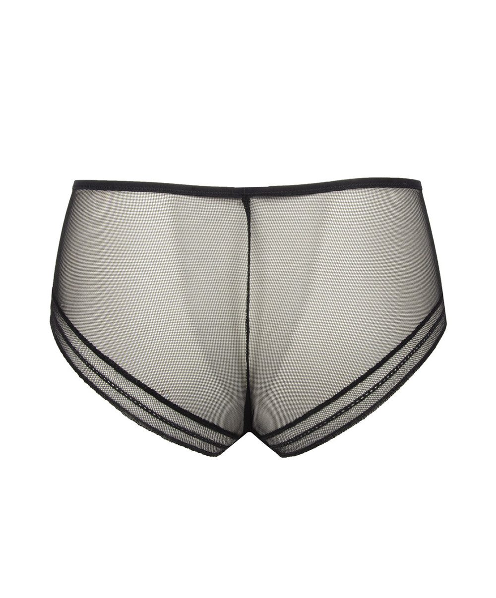 Shorty transparent Antigel de Lise Charmel Soir Adrénaline noir ECG0495-NO
