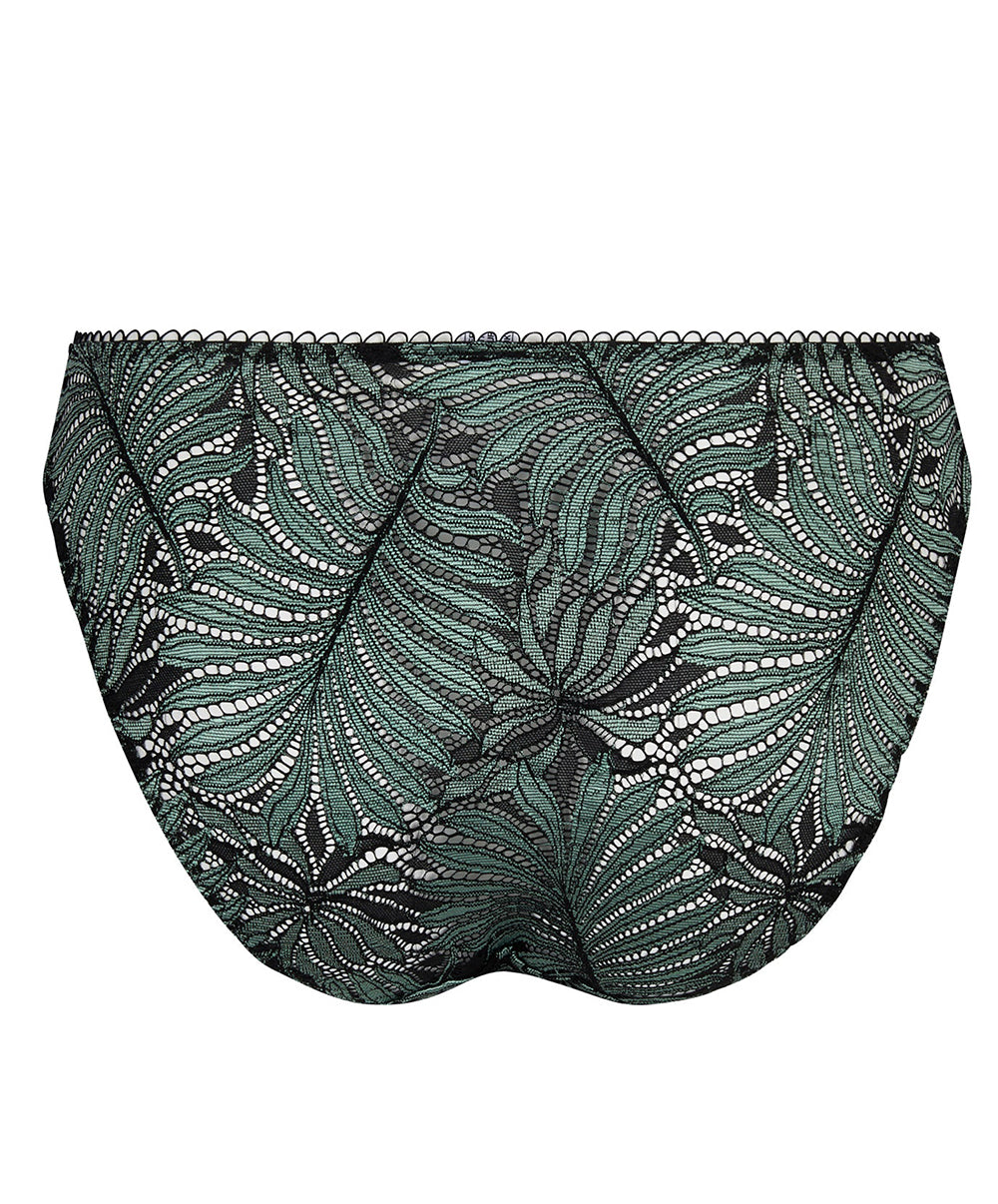 Slip Antigel de Lise Charmel Jungle du Soir vert minuit ECJ0144-VM