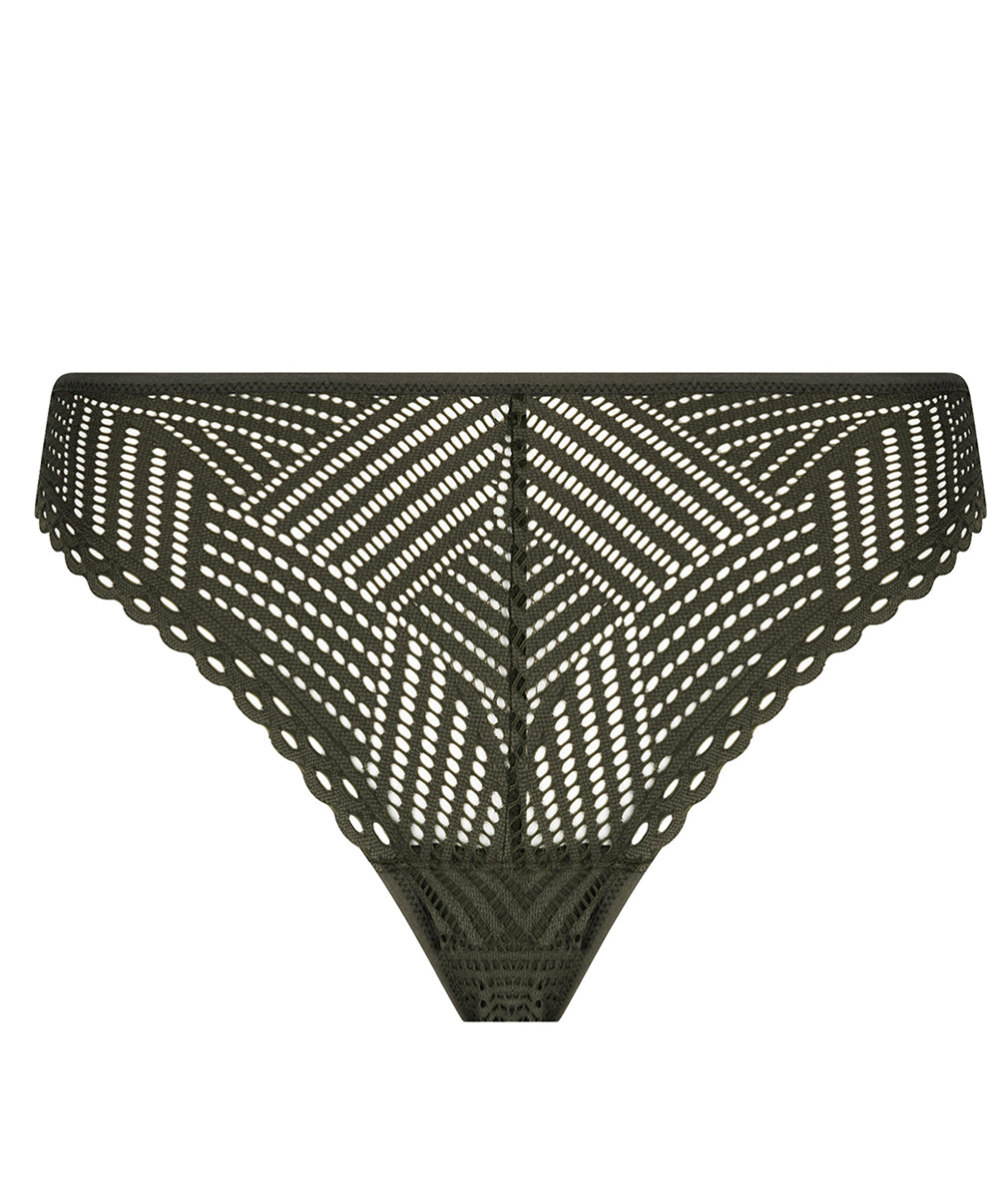 Slip Antigel de Lise Charmel Tressage Graphic éclat aventure kaki ECC0137-EA