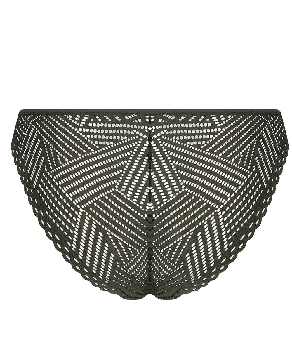 Slip Antigel de Lise Charmel Tressage Graphic éclat aventure kaki ECC0137-EA