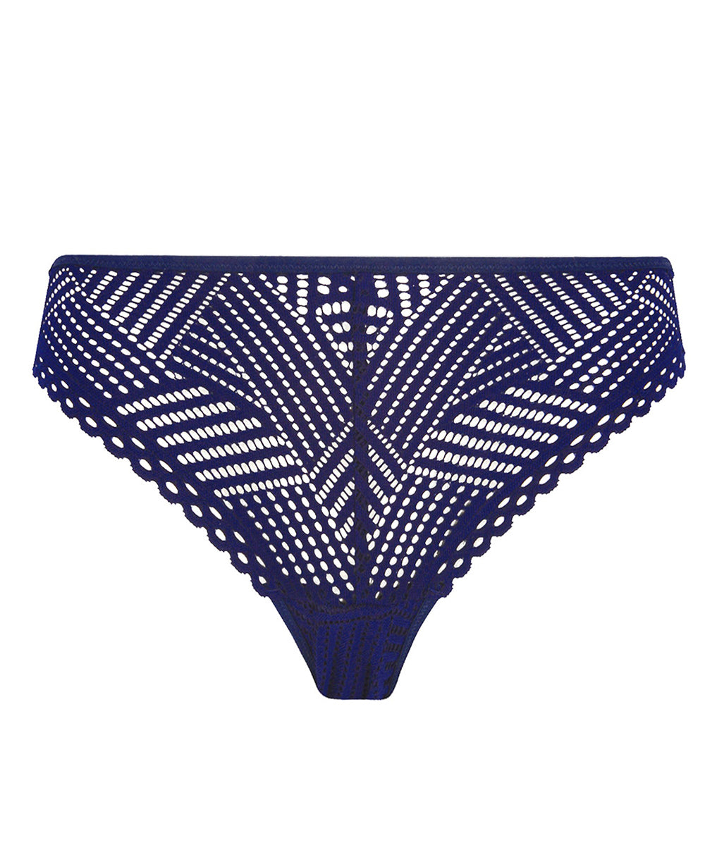 Slip Antigel de Lise Charmel Tressage Graphic marine ECC0137-TM