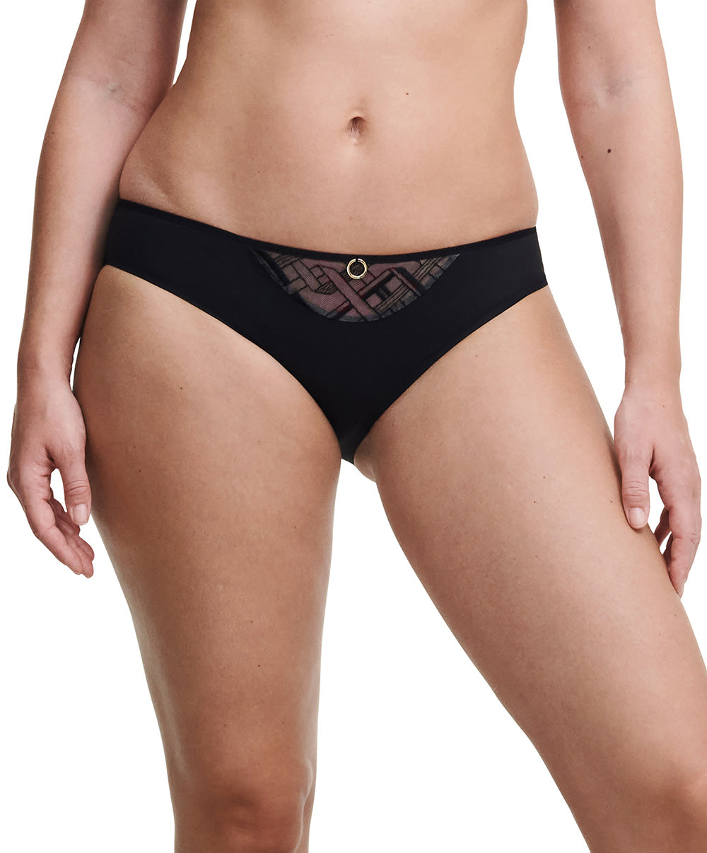 Slip Chantelle Graphic Support noir C21S30-011