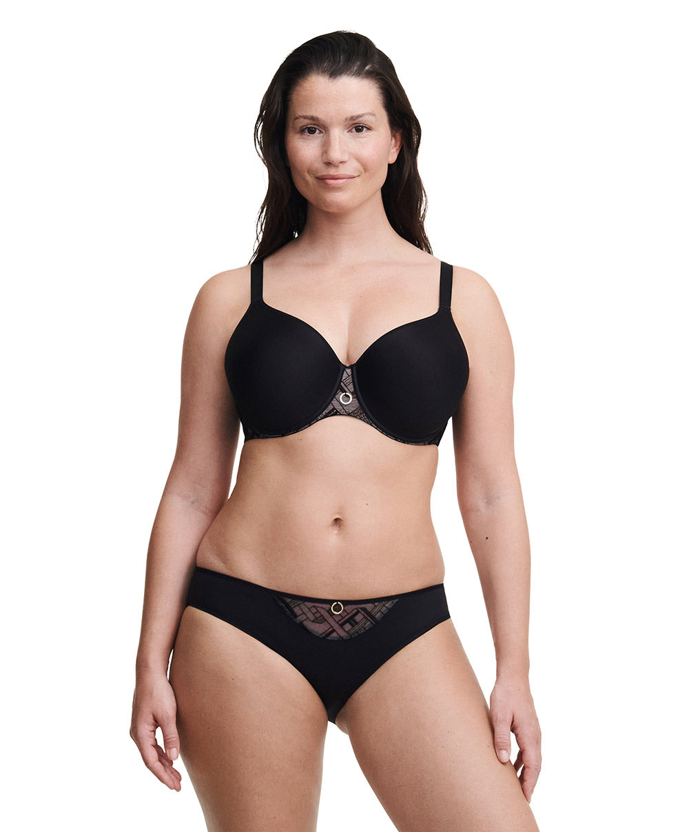 Slip Chantelle Graphic Support noir C21S30-011