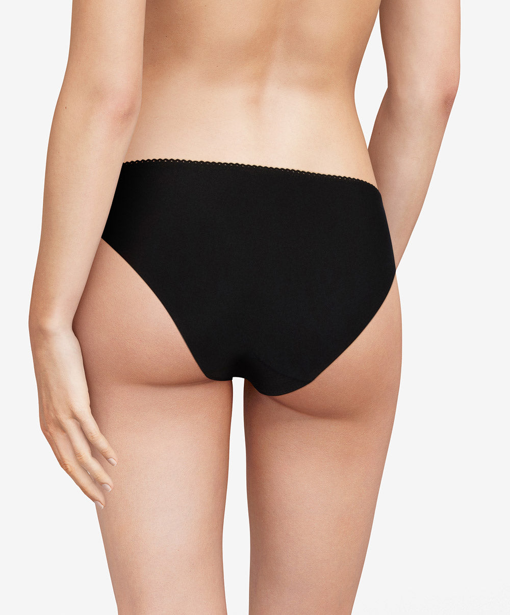 Slip Chantelle Luminesce noir or C19K30-0A1