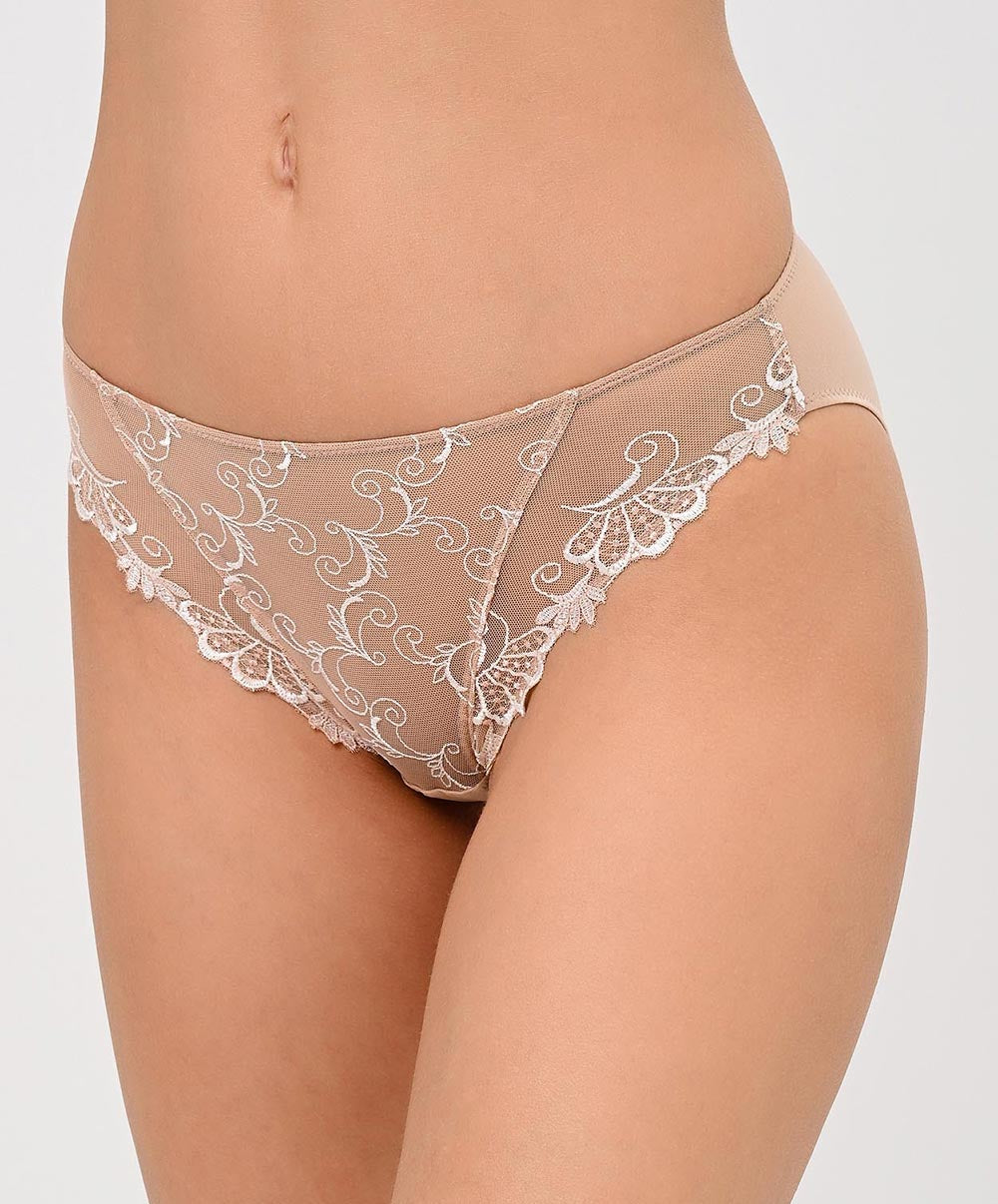 Slip "Fantaisie" Lise Charmel Dressing Floral ambre nacre ACC0288-AN