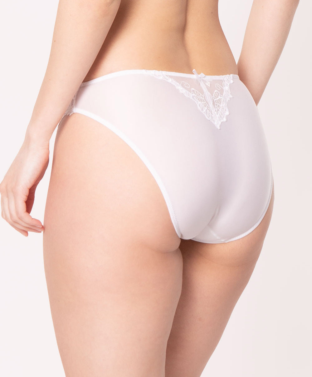 Slip "Fantaisie" Lise Charmel Dressing Floral blanc ACC0288-BL