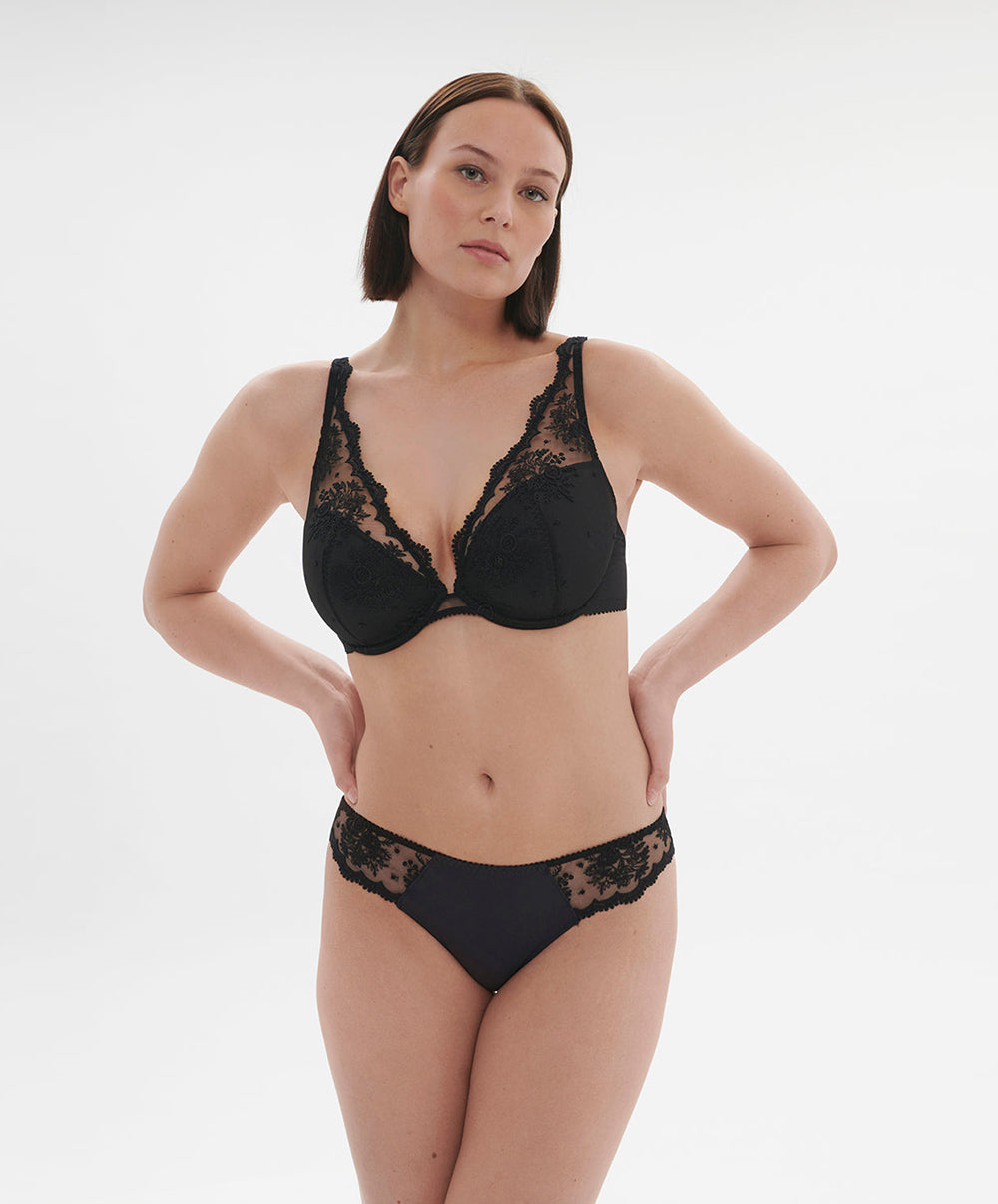 Slip Simone Pérèle Intrigue noir 1E2720-015