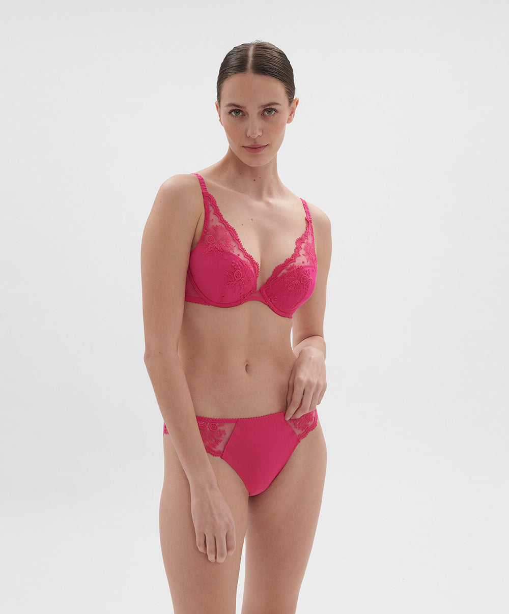 Slip Simone Pérèle Intrigue rose disco 1E2720-346