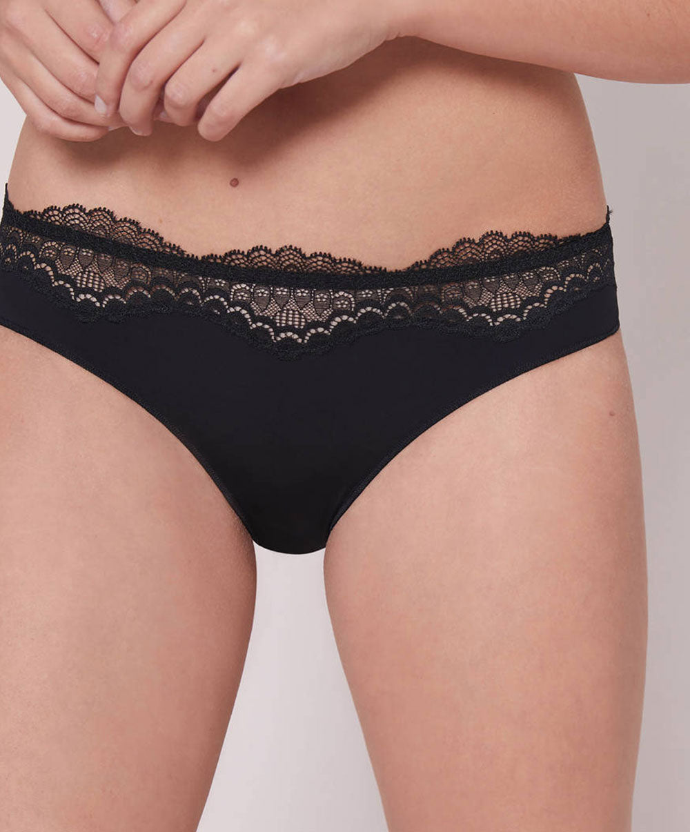 Slip Eclat Noir Simone Pérèle 13N726-766