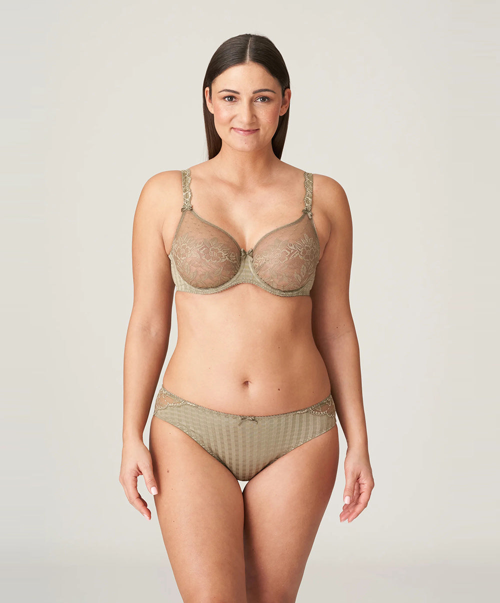 Slip brésilien dentelle PrimaDonna Madison golden olive 0562125-GOO