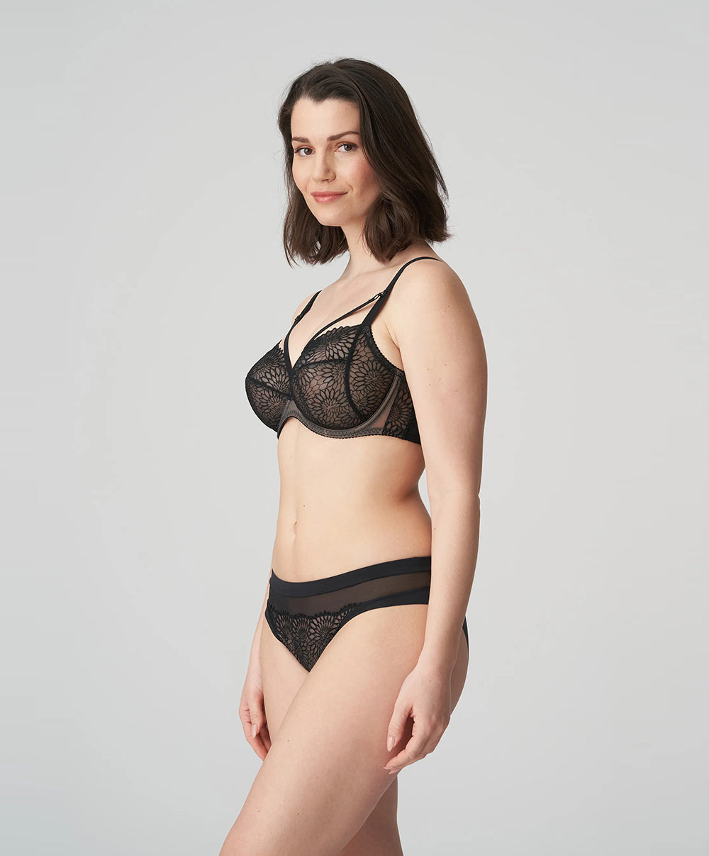 Slip brésilien femme PrimaDonna Sophora noir 0563180-ZWA