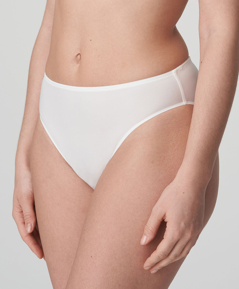 Slip brésilien invisible PrimaDonna Satin noir 0561330-NAT