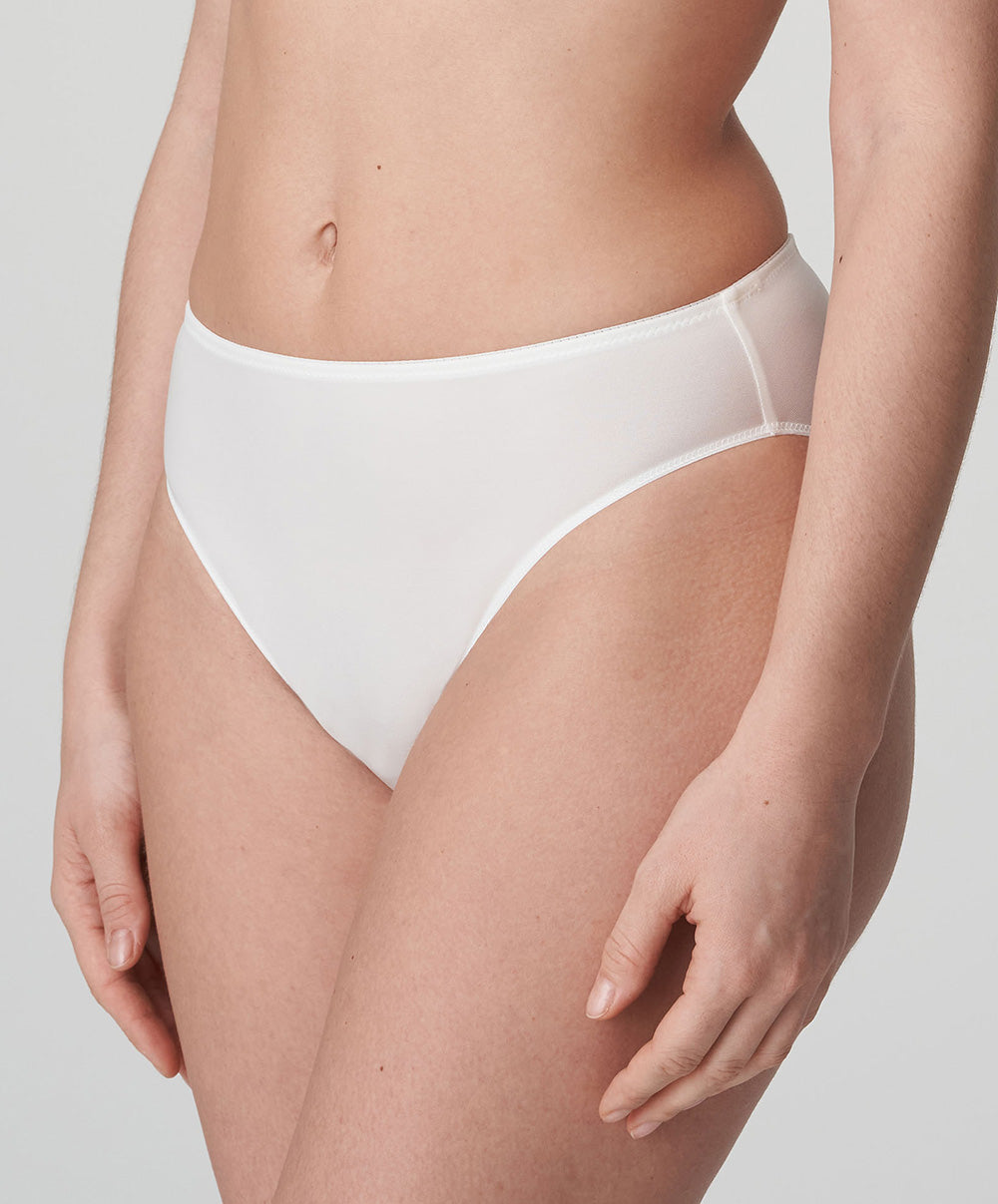 Slip brésilien invisible PrimaDonna Satin noir 0561330-NAT