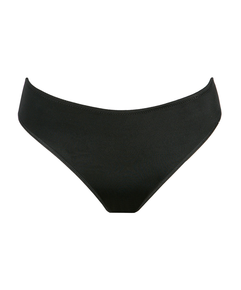 Slip brésilien invisible PrimaDonna Satin noir 0561330-ZWA