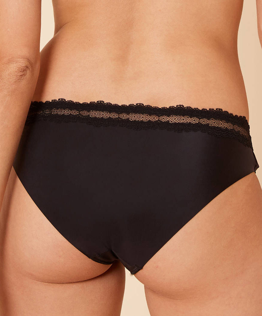 Slip clean cut Simone Pérèle Confiance noir 12K720-015 face