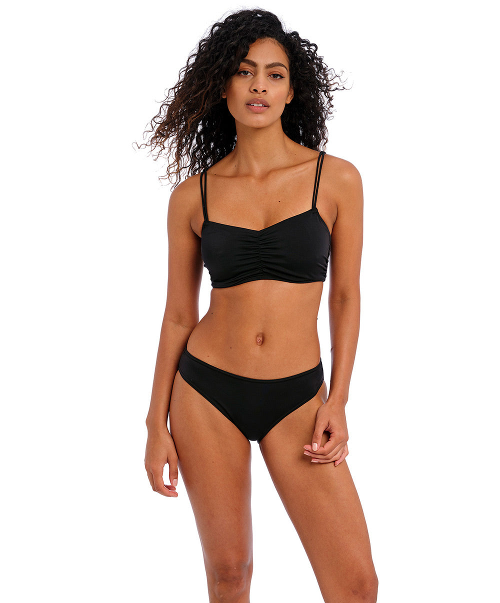 Slip de bain bikini Jewel Cove plain black Freya swim AS7234-PLK