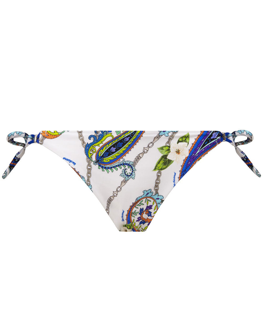 Slip de bain bikini à nouettes Lise Charmel bain Odyssée Cashmer bleu ABB0163-BC