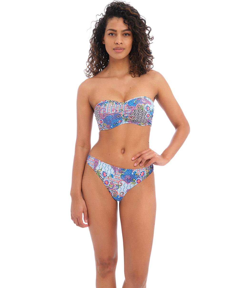 Slip de bain brésilien bikini forme tanga Boho Breeze multicolore Freya swim AS202379-MUI