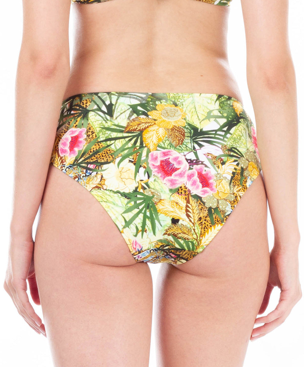 Slip de bain à échancrure ajustable Lise Charmel bain Jungle Panthère jungle nature ABA0629-JN face