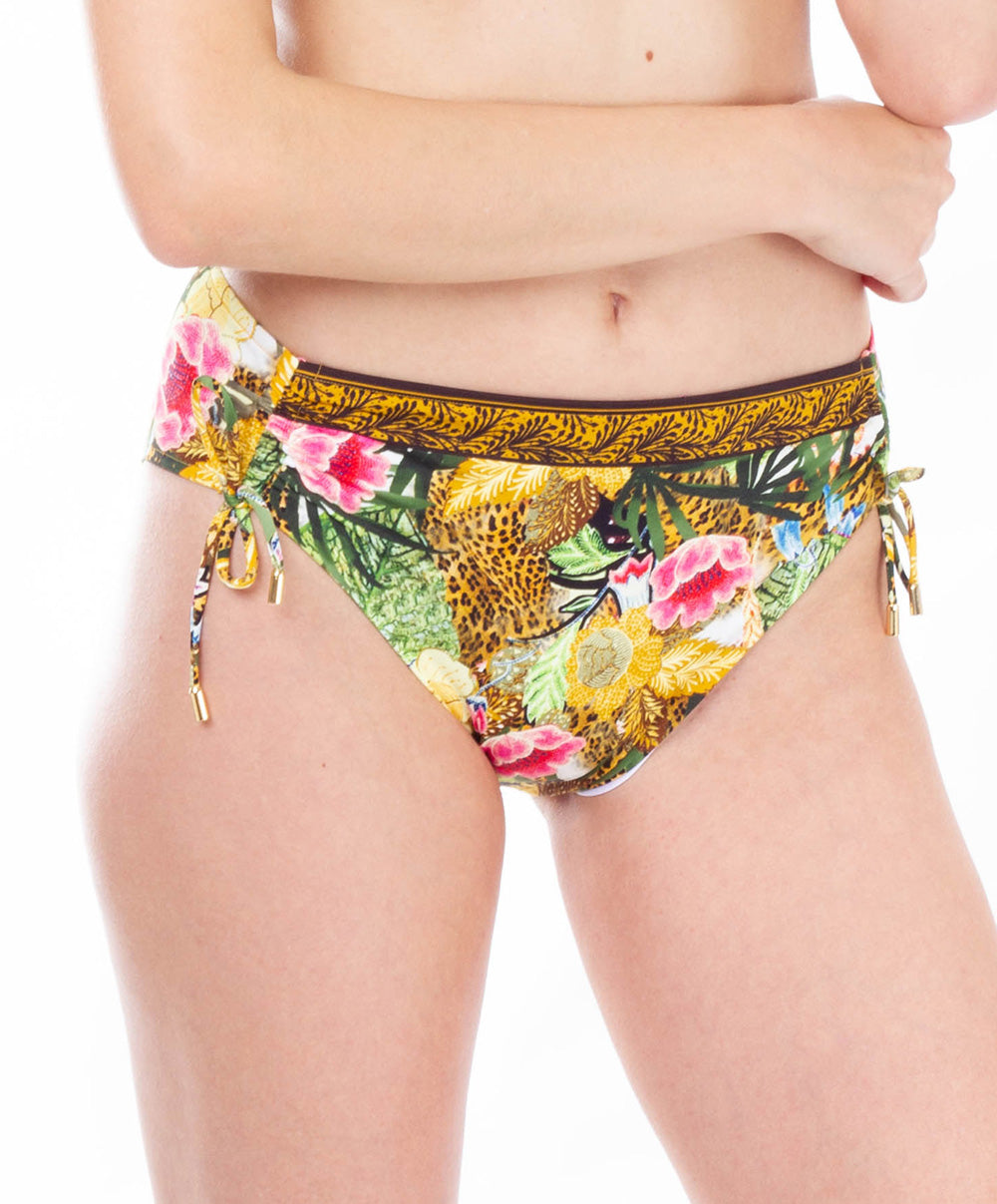 Slip de bain à échancrure ajustable Lise Charmel bain Jungle Panthère jungle nature ABA0629-JN face