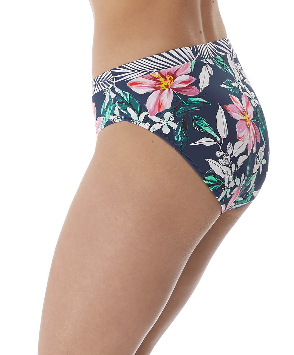 Bas de maillot de bain slip mi couvrant Fantasie swim Port maria Ink FS6895-INK