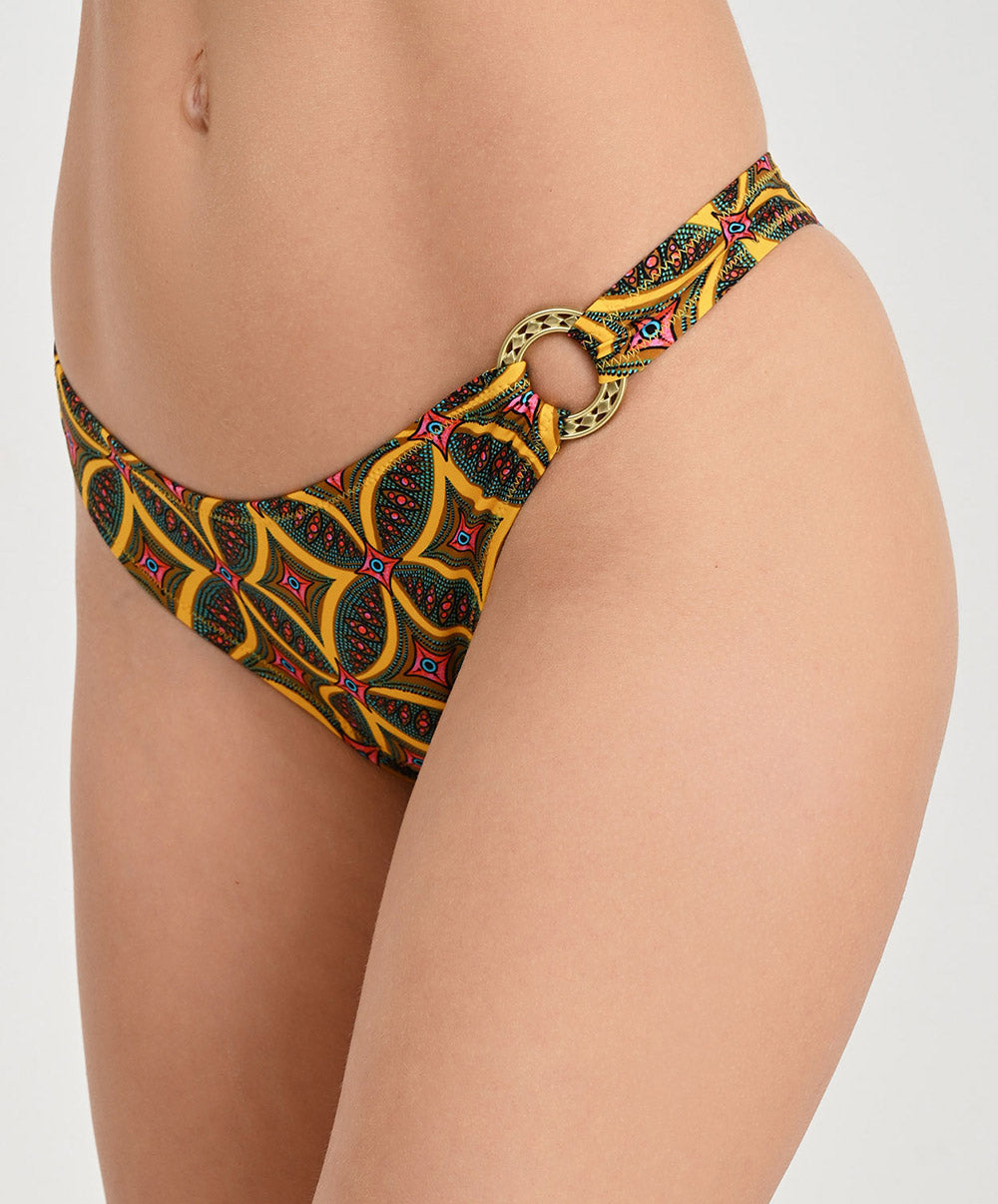 Slip de bain séduction La Muse Africa jaune Antigel Bain EBB0756-JA
