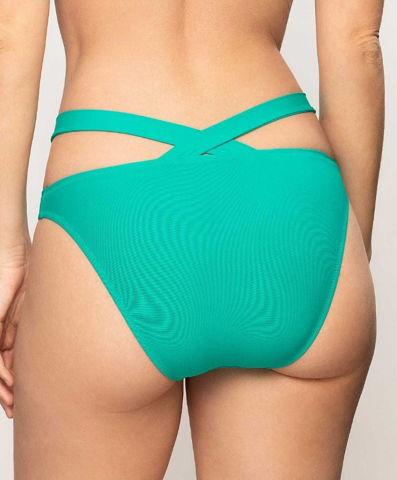 Slip de bain séduction La Chiquissima mer jade Antigel Bain EBB0714-MJ
