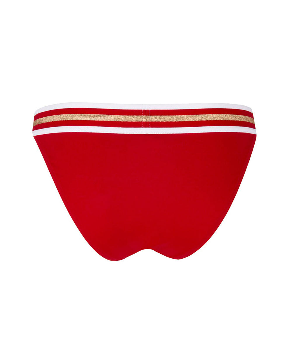 Slip de bain taille basse Lise Charmel bain Énergie Nautique rouge flamme ABA0435-FN
